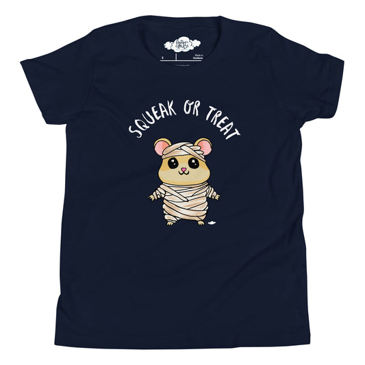 Squeak or Treat Mummy Mouse Youth Short Sleeve T-Shirt - Supporting Camp Kostopolus