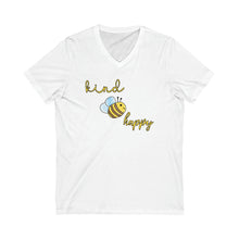 Be Kind Be Happy Adult V-Neck Tee