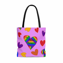 Kindness Rules Hearts Tote Bag