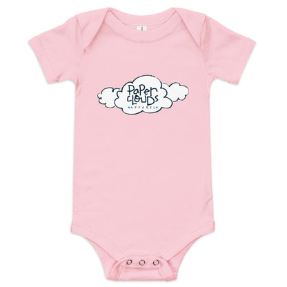 Paper Clouds Apparel Logo Baby short sleeve one piece