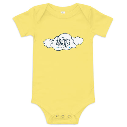 Paper Clouds Apparel Logo Baby short sleeve one piece