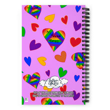 Kindness Rules Hearts Spiral Notebook